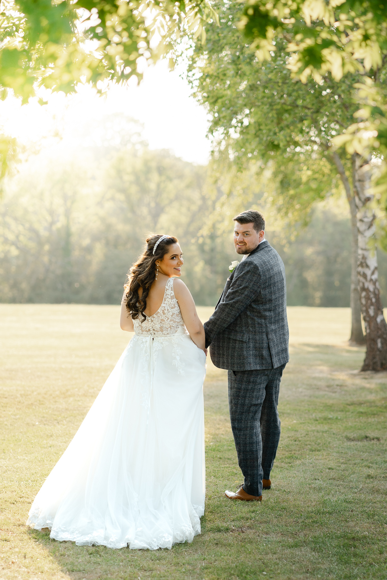 Portrait session with two love birds at surrey national golf club