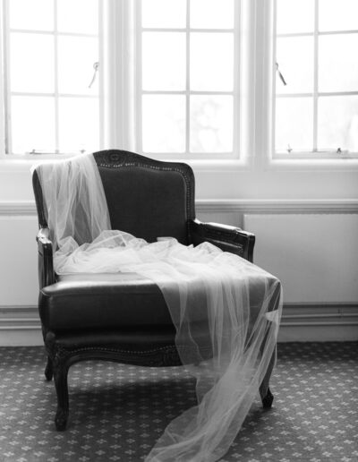 Veil on an antique chair