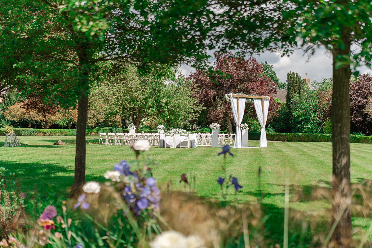 beautiful garden ceremony in surrey