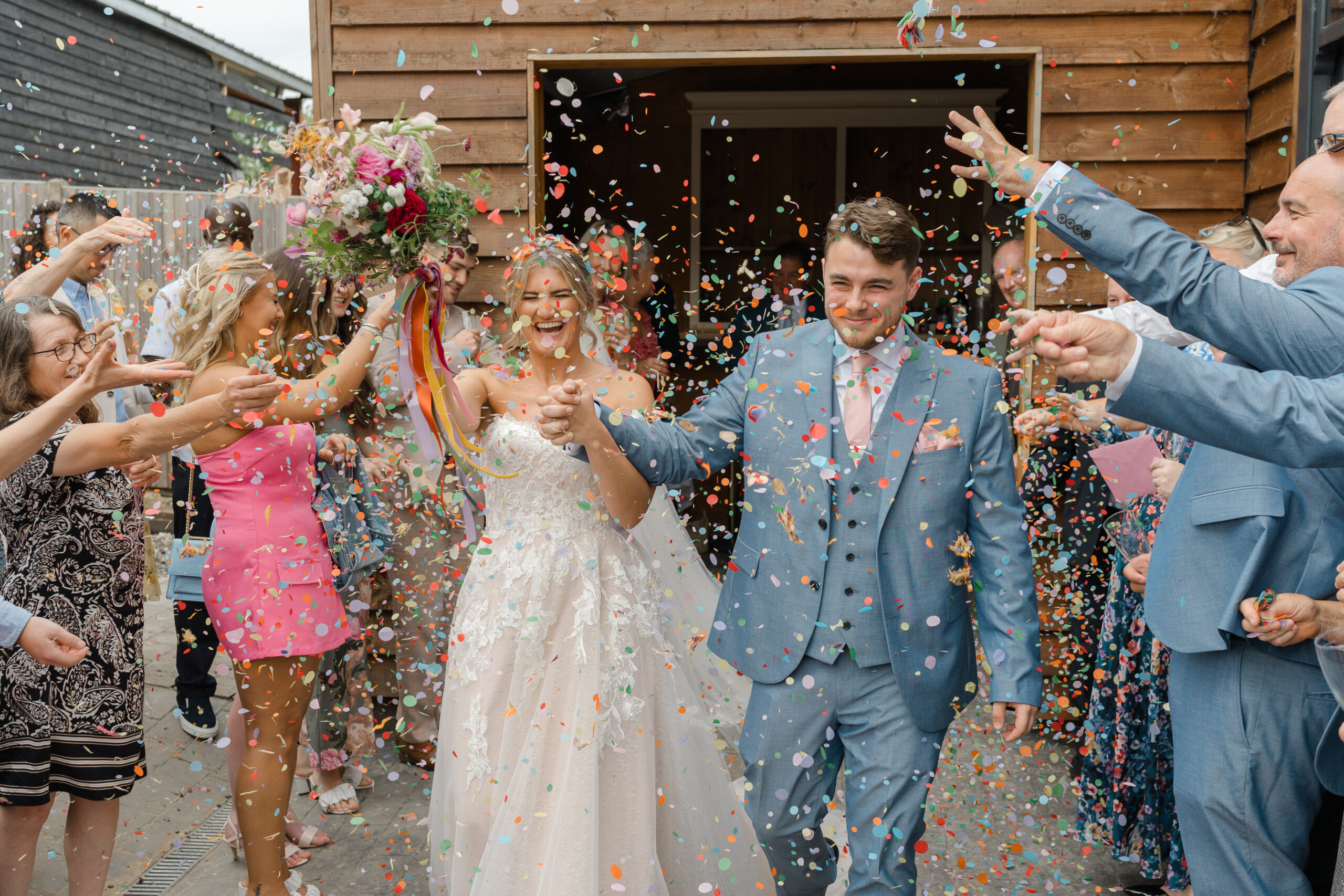 Confetti wedding photography